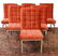 (6) MODERN BAUGHMAN STYLE CHROME DINING CHAIRS