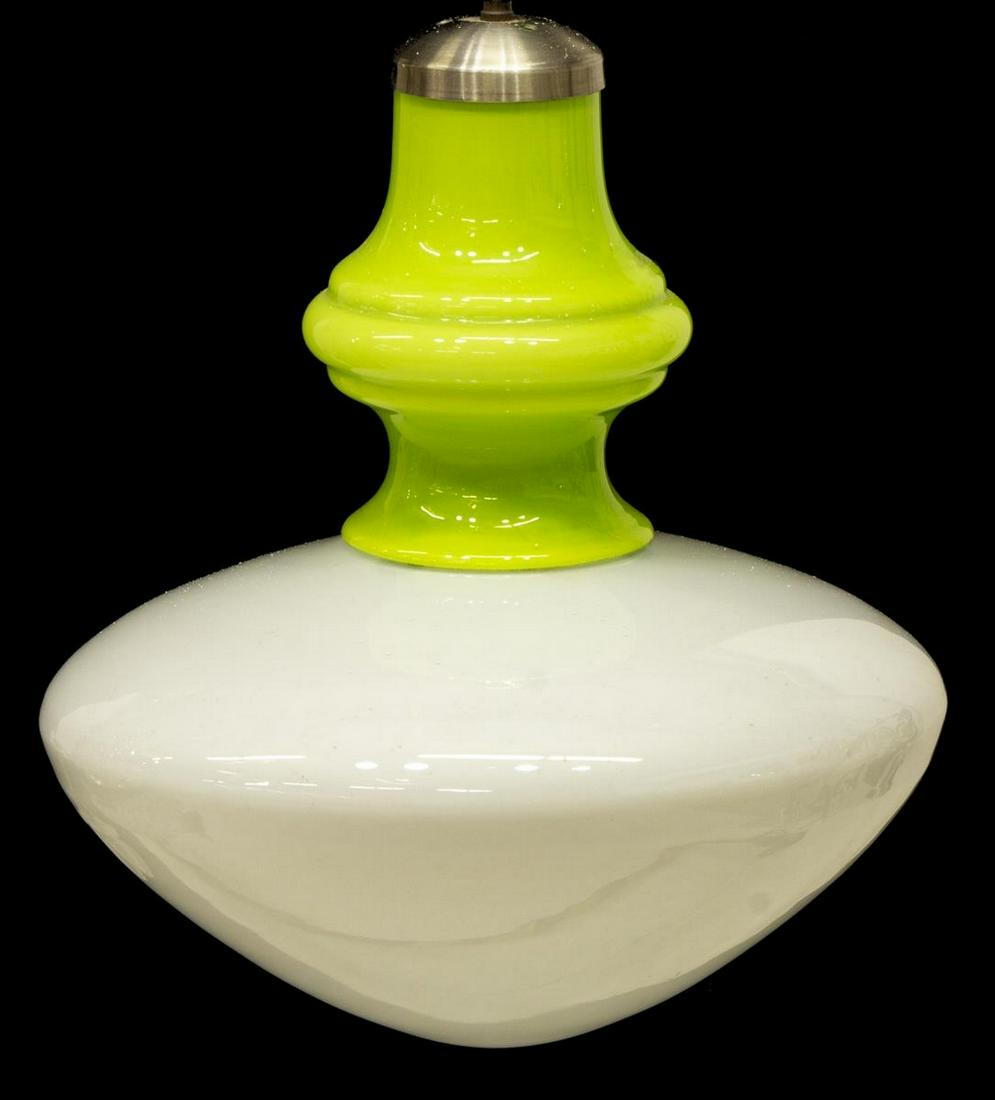 MID-CENTURY MODERN GLASS HANGING LIGHT (1 of 1)