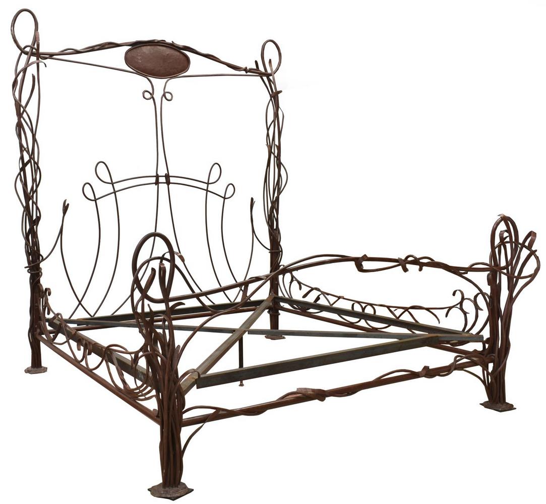 CUSTOM MADE NATURALISTIC IRON KING-SIZE BED (1 of 4)