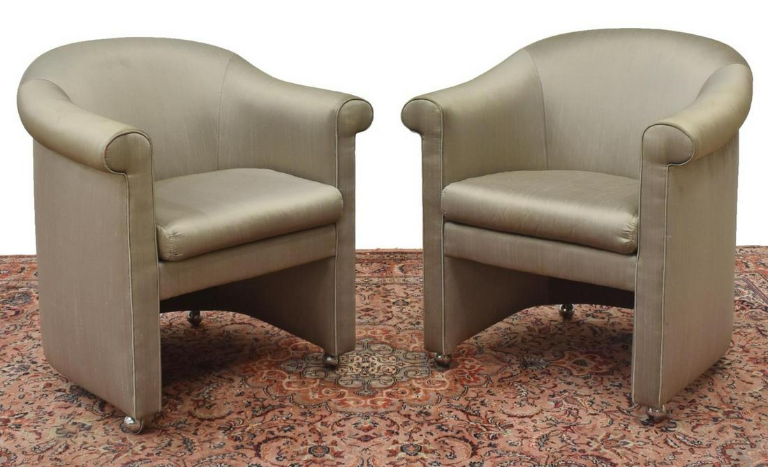 (2) BEACON HILL UPHOLSTERED CLUB CHAIRS (1 of 4)