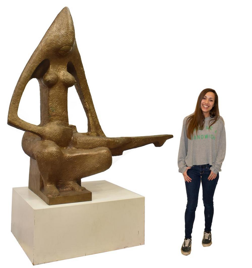 AUGUSTO ESCOBEDO (D.1995) LARGE MODERNIST BRONZE (1 of 6)