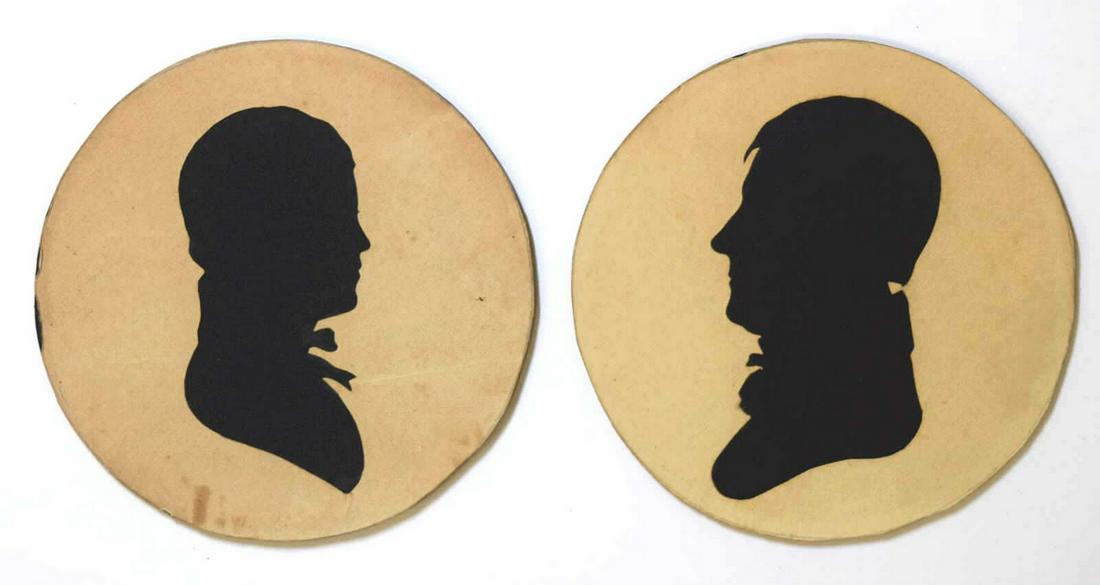 (2) PHILADELPHIA CUT PAPER SILHOUETTE PORTRAITS (1 of 6)