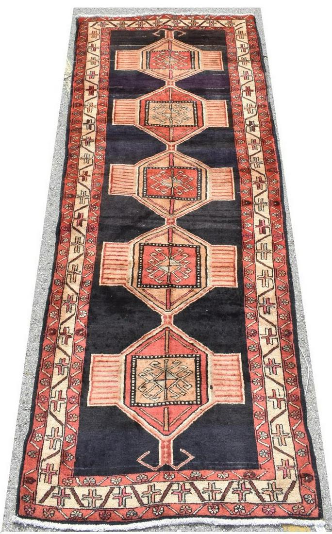 HAND-TIED PERSIAN SERAPI RUNNER RUG, 9'10" X 3'11" (1 of 3)