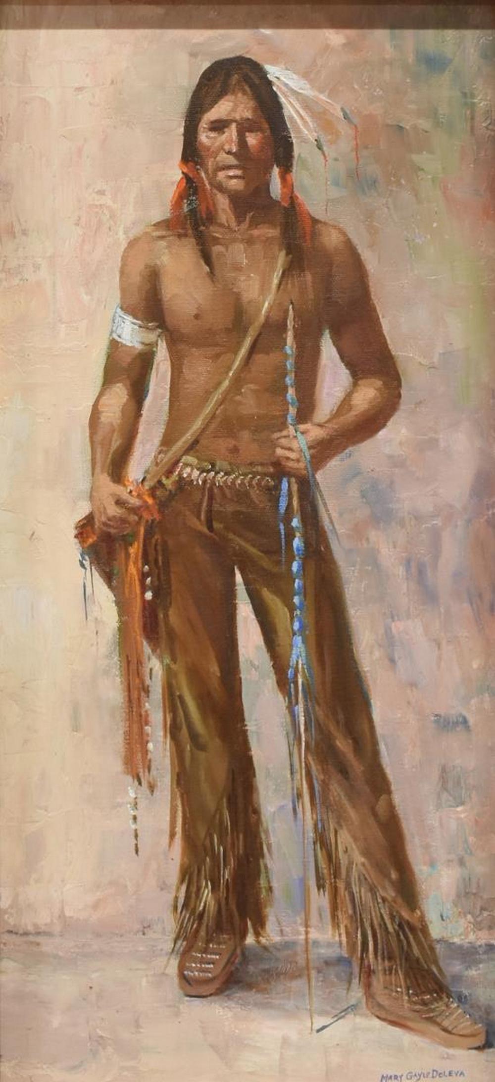 MARY GAYLE DOLEVA NATIVE AMERICAN PAINTING (1 of 4)