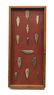 (14) FRAMED NATIVE AMERICAN INDIAN ARROWHEADS