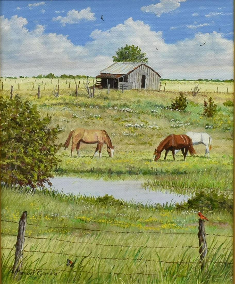 MANUEL GARZA (TEXAS, B.1940) 'SPRING DAY' (1 of 4)