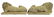 (2) GARDEN STATUARY CAST STONE RECUMBENT LIONS - 3