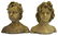 (2) GARDEN STATUARY CAST STONE BOY & GIRL BUSTS - 2