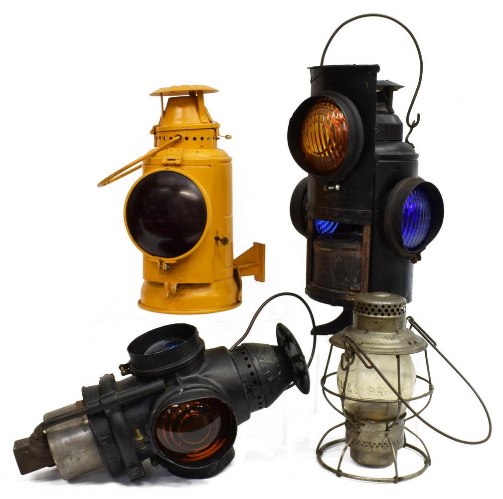 4) ADLAKE RELIABLE & 'NON-SWEAT' RAILROAD LANTERNS (1 of 11)