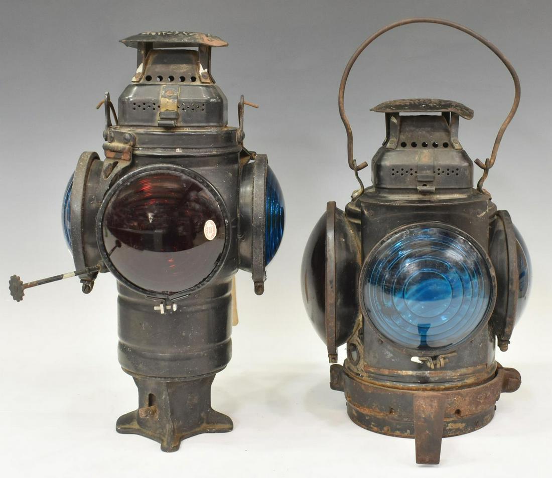 (2) ADLAKE NON-SWEATING RAILROAD LANTERNS, CHICAGO (1 of 7)