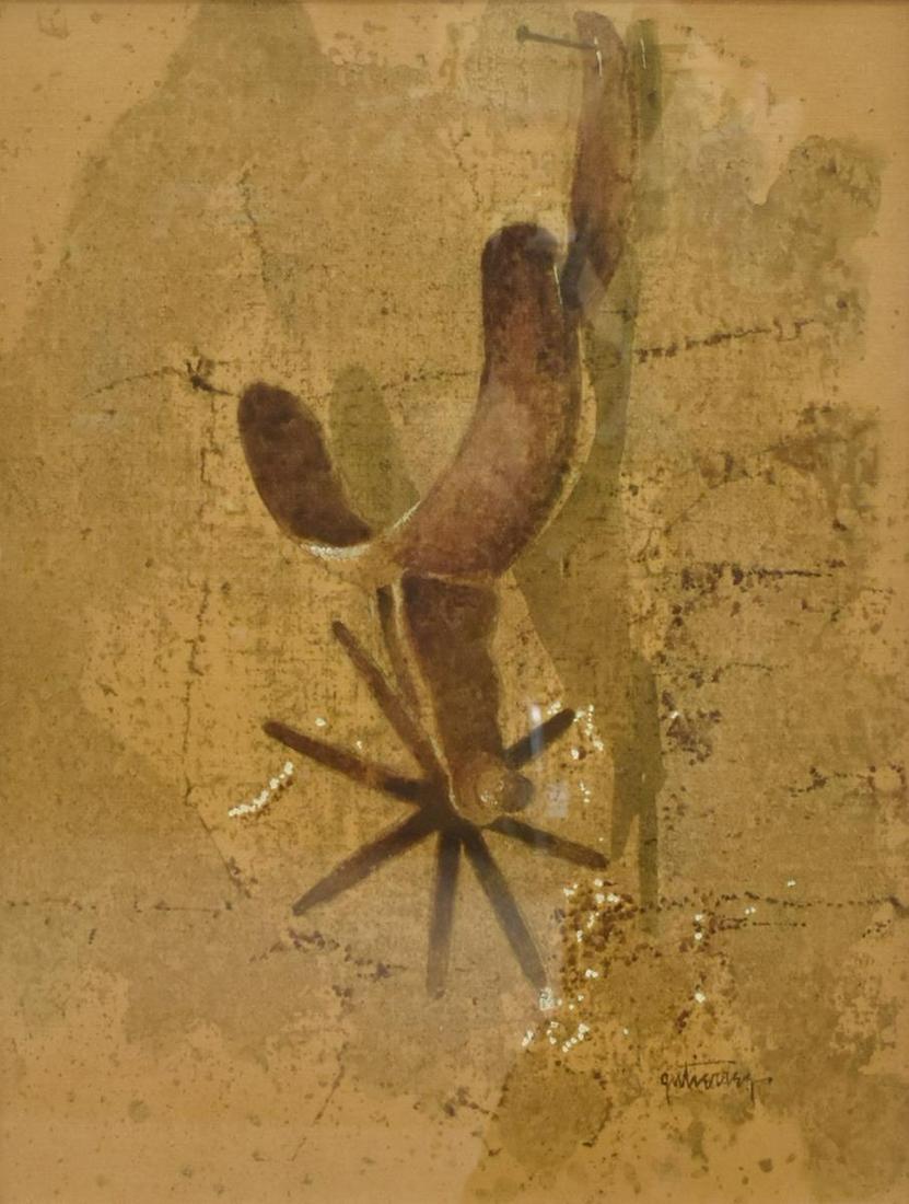RAUL GUTIERREZ (B.1935) WESTERN SPURS PAINTING (1 of 4)