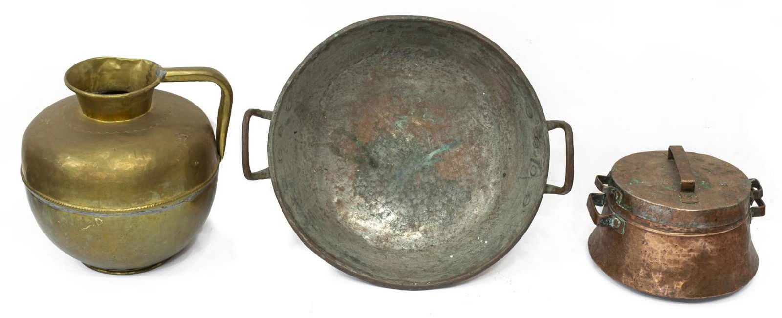 (3) FRENCH COPPER & METAL HOUSEHOLD KITCHEN ITEMS (1 of 2)