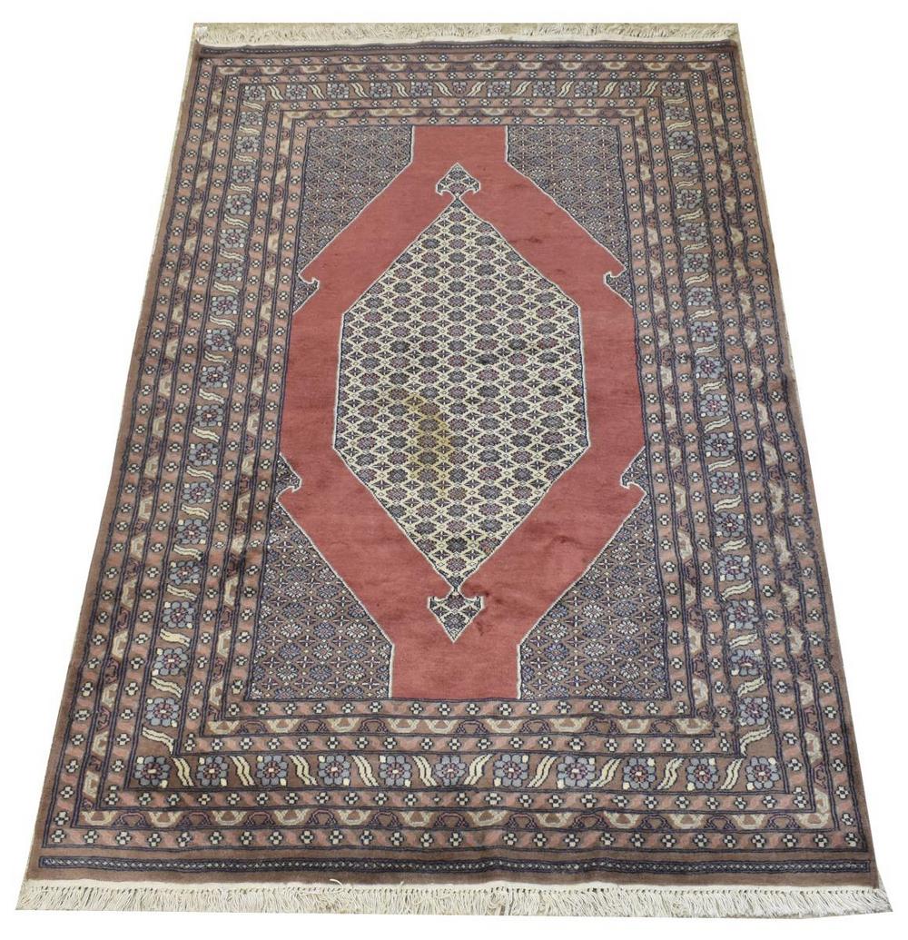 HAND-TIED WOOL RUG, 7'10" x 5'1" (1 of 4)