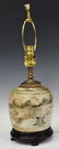 CHINESE GLAZED GINGER JAR TABLE LAMP & SHADE - 2