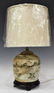 CHINESE GLAZED GINGER JAR TABLE LAMP & SHADE - 3