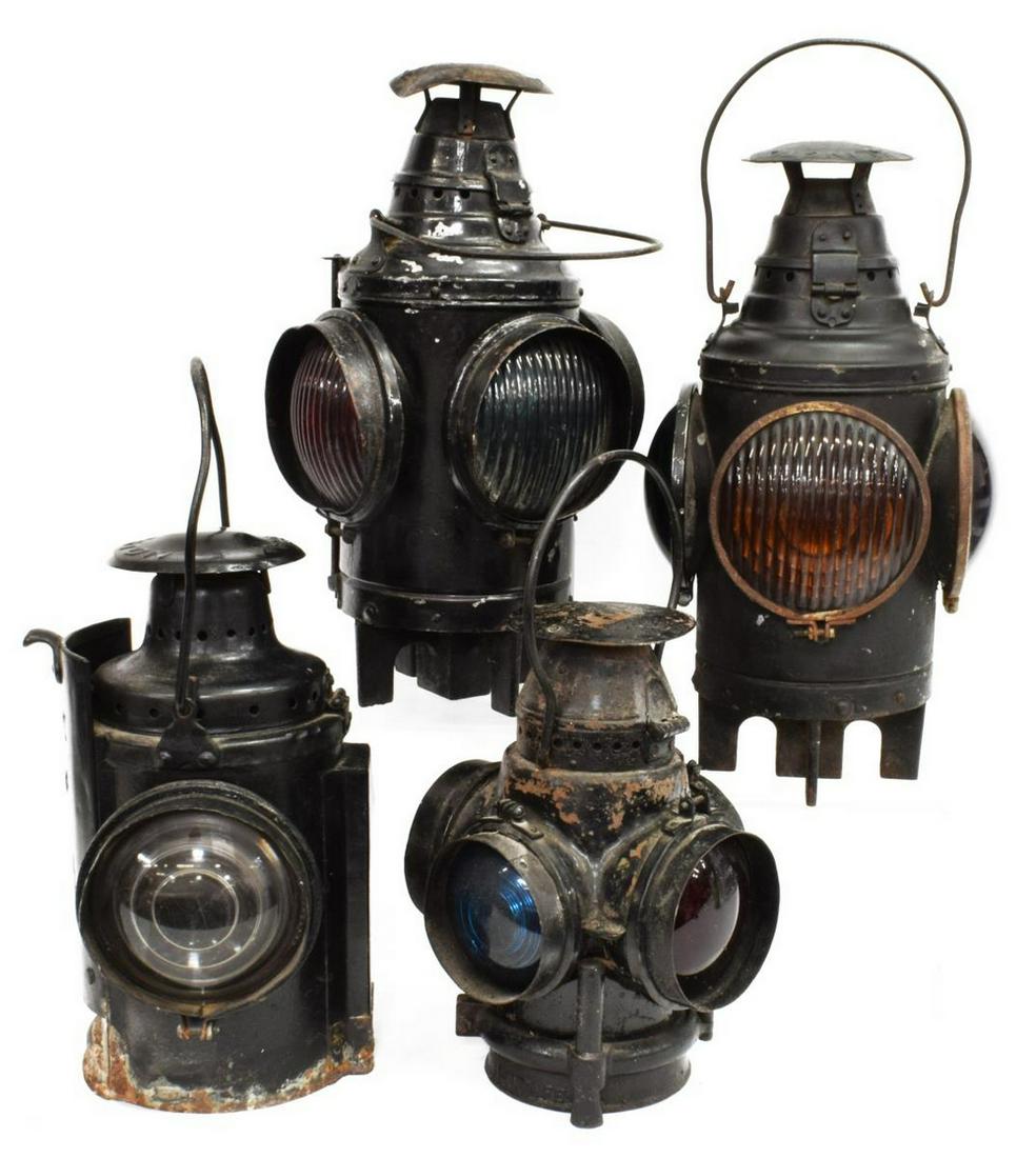 (4) ADLAKE, DRESSEL, GRAY & SONS RAILROAD LANTERNS (1 of 8)