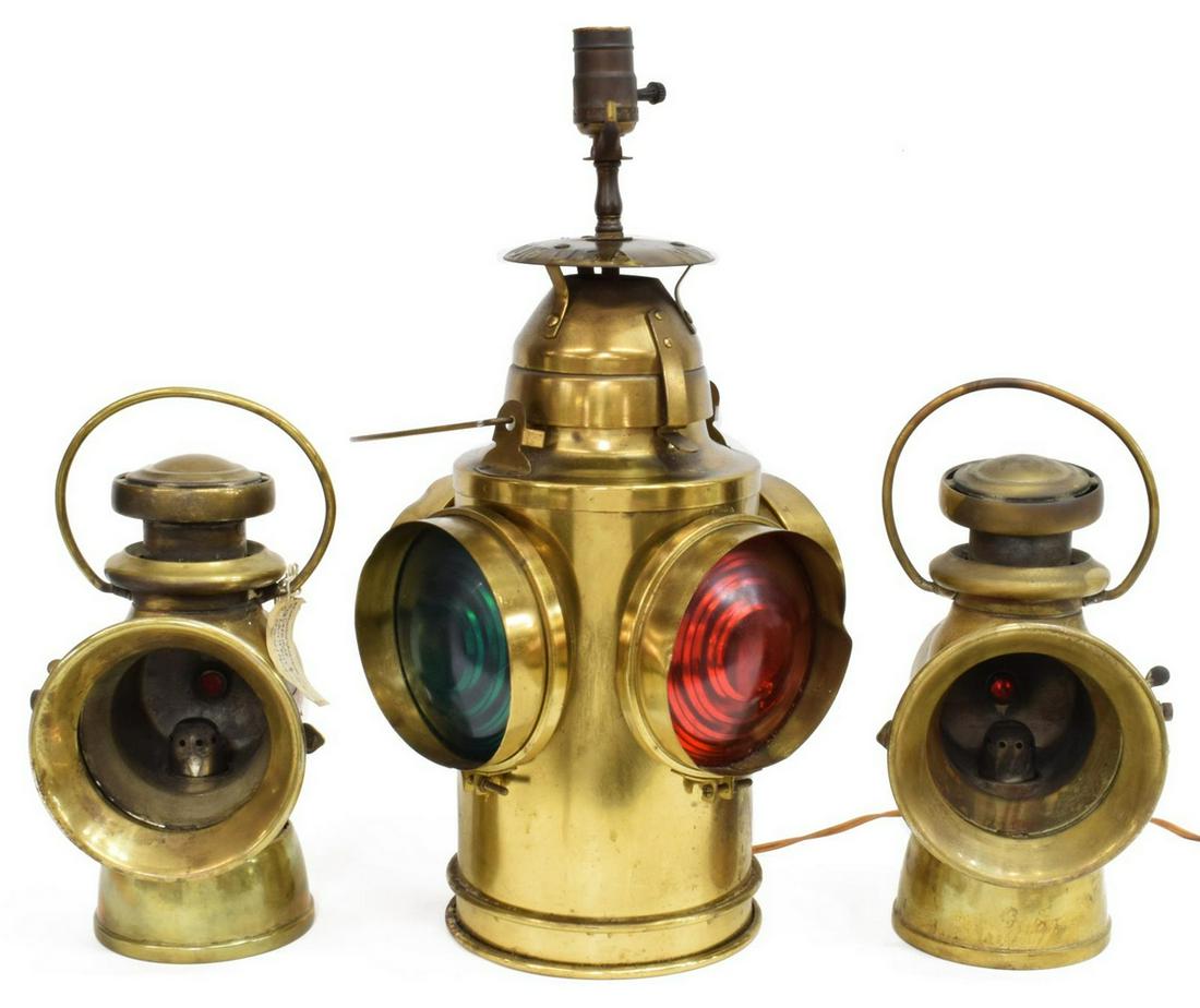 (3) HANDLAN LANTERN TABLE LAMP & CARRIAGE LANTERNS (1 of 3)