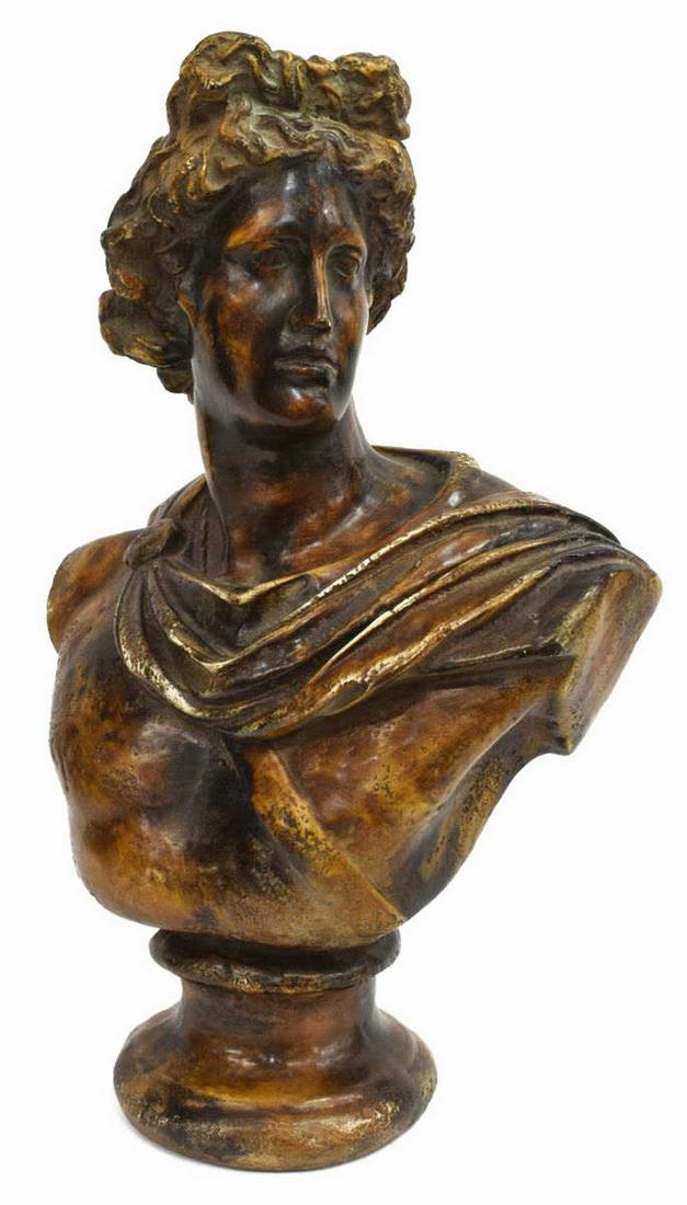 CLASSICAL STYLE RESIN BUST APOLLO BELVEDERE (1 of 6)