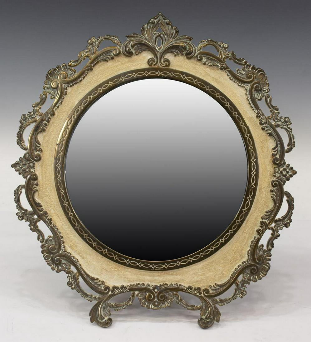 NATIONAL BRASS & IRON WORKS VICTORIAN TABLE MIRROR (1 of 4)