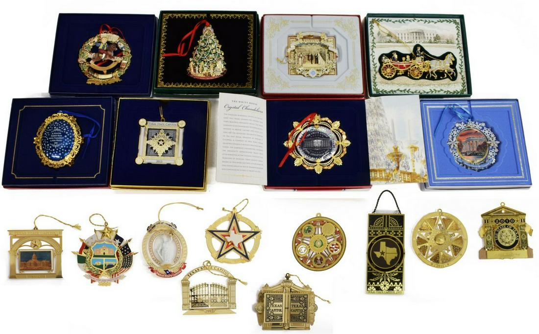 (18) WHITE HOUSE HOLIDAY & TEXAS CAPITOL ORNAMENTS (1 of 6)