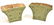 (6) CHINESE GREEN GLAZED CERAMIC WALL POCKETS - 4