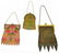 (3) ART DECO DRESDEN PAINTED RING MESH PURSES