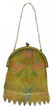 (3) ART DECO DRESDEN PAINTED RING MESH PURSES - 3