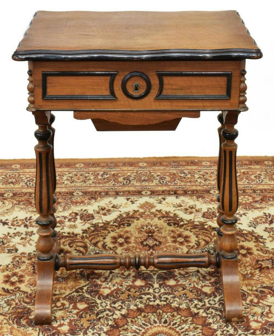 FRENCH LOUIS PHILIPPE PERIOD WALNUT TRAVAILLEUSE (1 of 6)