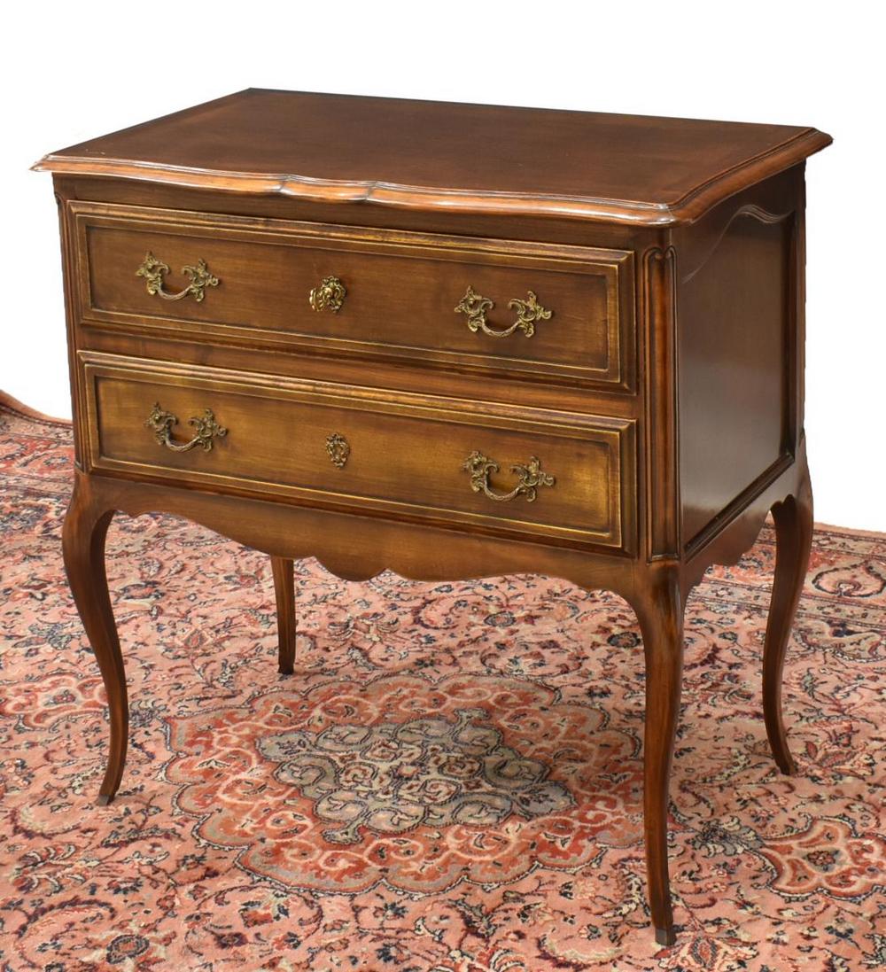 PETITE FRENCH LOUIS XV STYLE FRUITWOOD COMMODE (1 of 5)