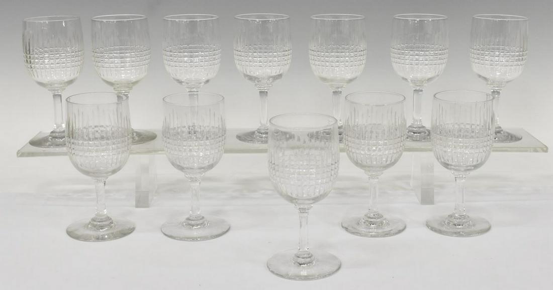 (12) FRENCH CUT CRYSTAL SHERRY STEMS (1 of 2)