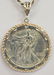 SILVER AMERICAN EAGLE COIN PENDANT NECKLACE