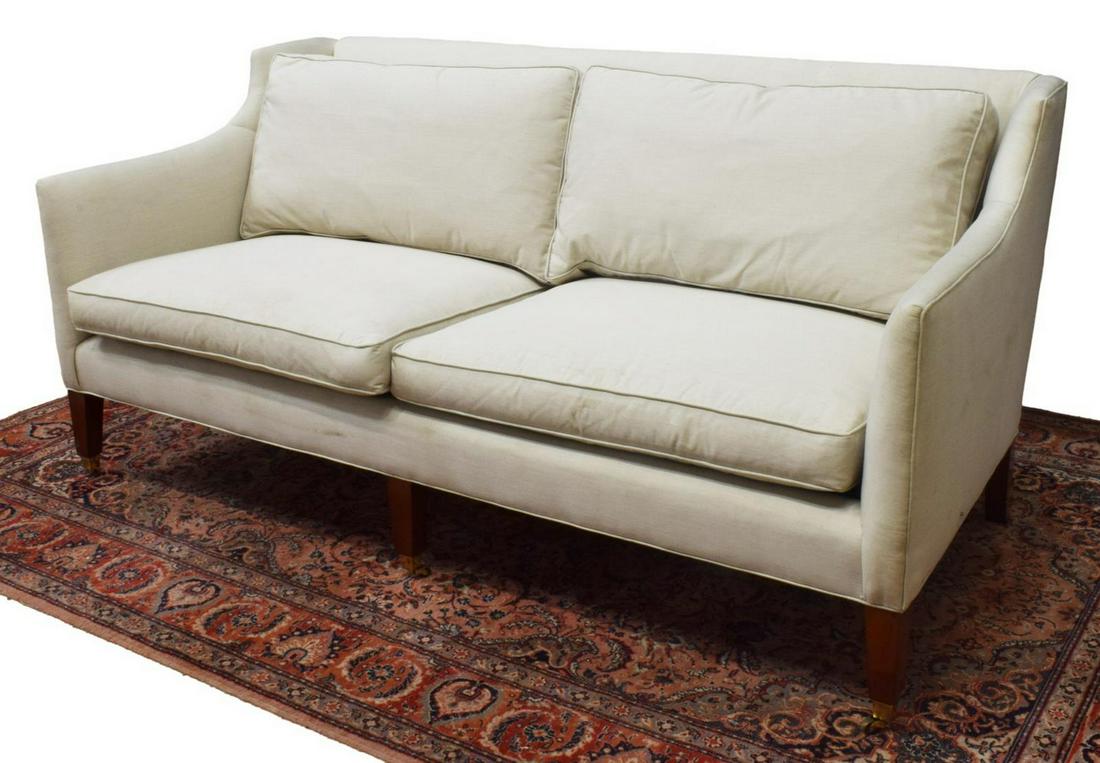 BAKER FURNITURE WINGBACK TWO-SEAT SOFA LOVESEAT (1 of 4)