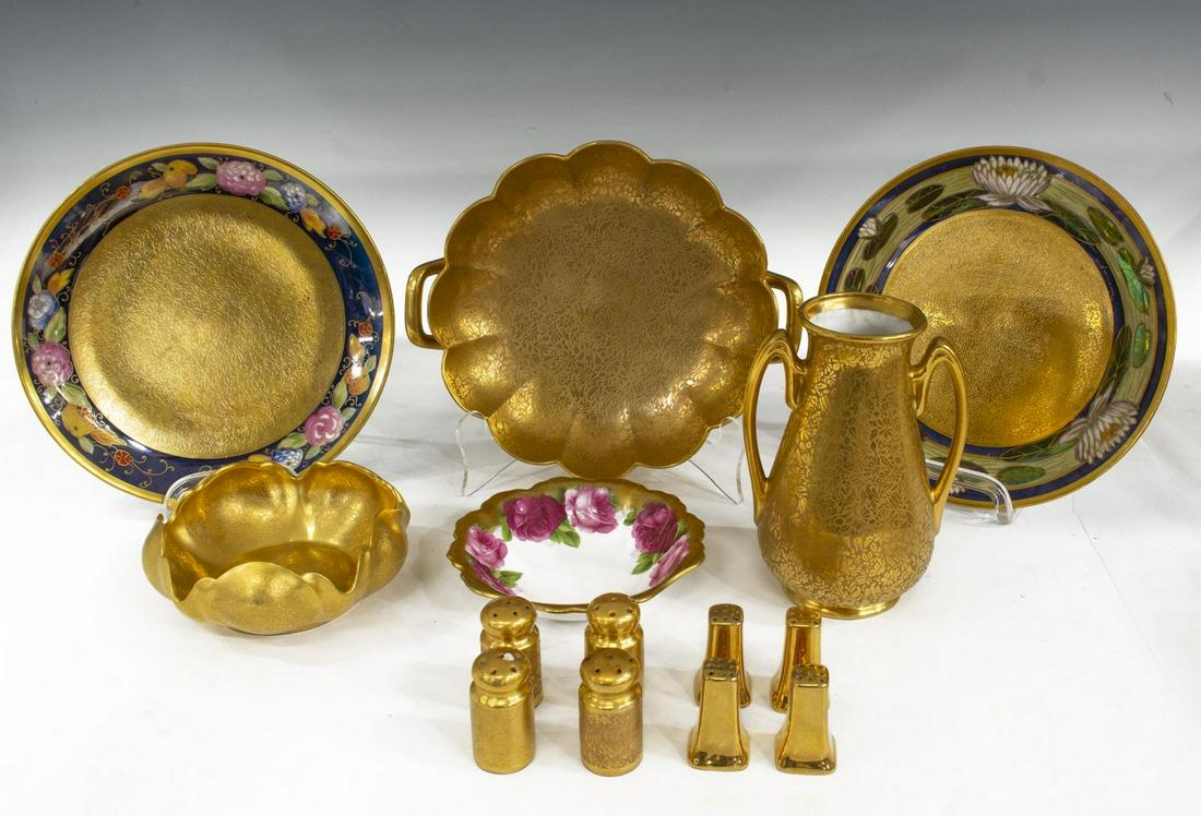 (14) PICKARD, WHEELING & GILDED PORCELAIN TABLEWARE (1 of 7)