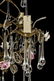ITALIAN GILT METAL & CRYSTAL 3-LIGHT CHANDELIER - 2