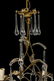 ITALIAN GILT METAL & CRYSTAL 3-LIGHT CHANDELIER - 4
