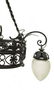 SCROLLED WROUGHT IRON FIVE-LIGHT CHANDELIER - 2