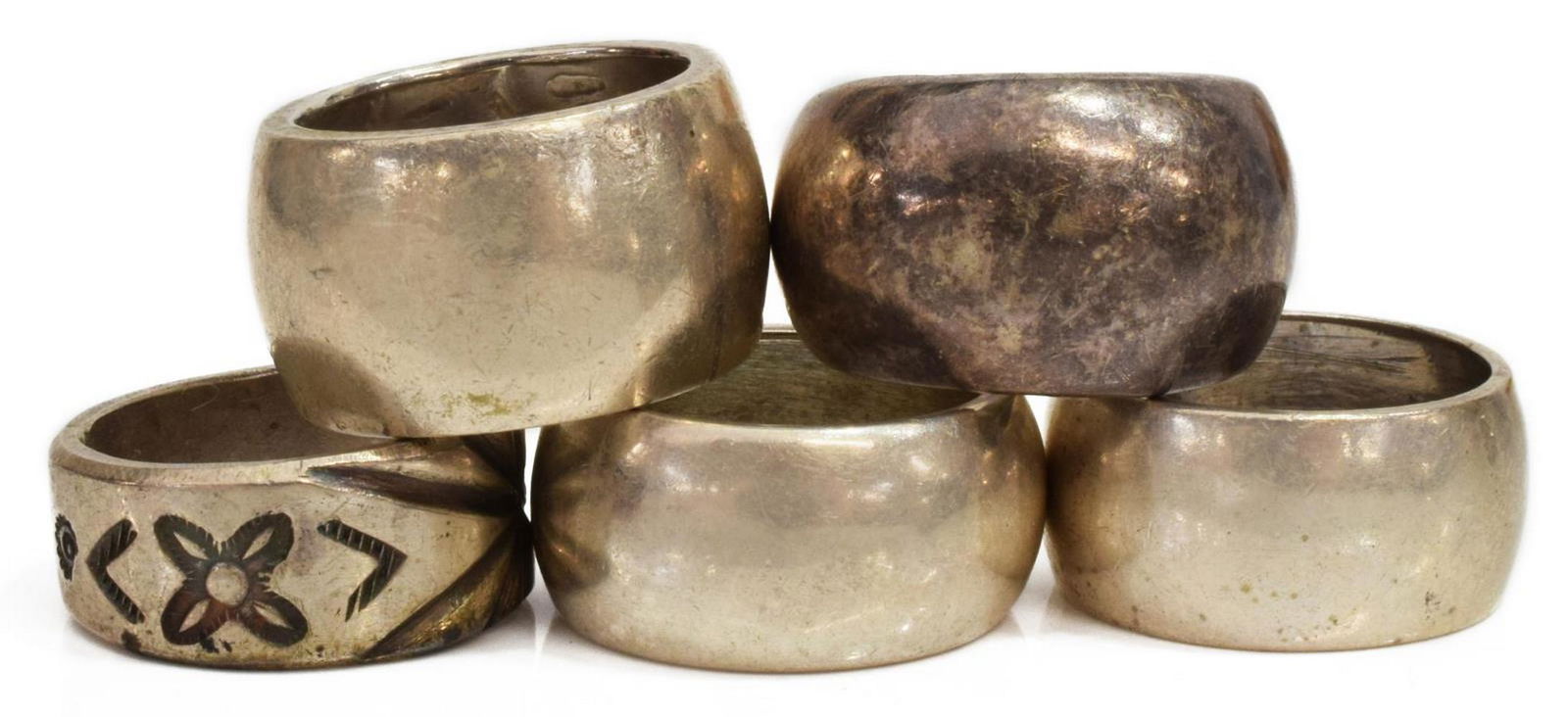 (5) SILVER RINGS, PATANIA, T. DURAN, DAWAHOYA (1 of 8)