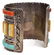 MARTIN & ESTER PANTEAH ZUNI KACHINA INLAY CUFF - 4