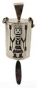 BOBBY TEWA (B.1948) SILVER OVERALY PENDANT BOX - 4