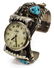 NATIVE AMERICAN NAVAJO STERLING SILVER WATCH CUFF