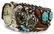NATIVE AMERICAN NAVAJO STERLING SILVER WATCH CUFF - 3