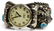NATIVE AMERICAN NAVAJO STERLING SILVER WATCH CUFF - 4