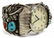 NATIVE AMERICAN NAVAJO STERLING SILVER WATCH CUFF - 5