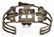 ZUNI MULTI-STONE INLAY THUNDERBIRD CUFF BRACELET - 4