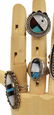 (6) NATIVE AMERICAN ZUNI MULTI-STONE INLAY RINGS - 2