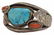 NATIVE AMERICAN SILVER TURQUOISE RED CORAL CUFF