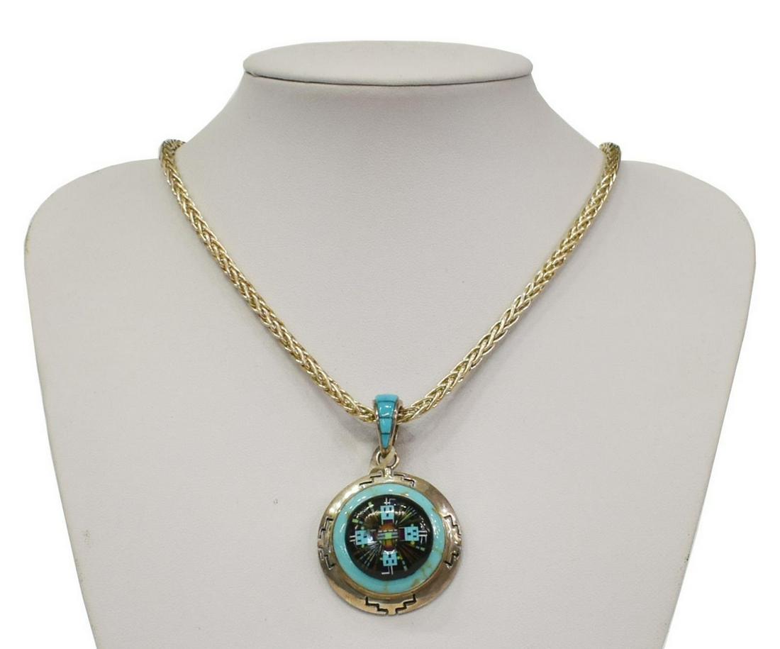 SOUTHWEST DAVID FREELAND JR. MICRO INLAY PENDANT (1 of 5)