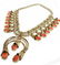 LOUISE YAZZI SQUASH BLOSSOM NECKLACE & EARRINGS - 3