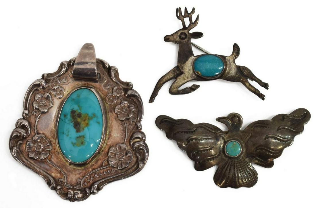 (3) NATIVE AMERICAN & OTHER TURQUOISE JEWELRY (1 of 5)
