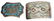 2) E. TSOSIE NAVAJO & MEXICO INALID SILVER BUCKLES